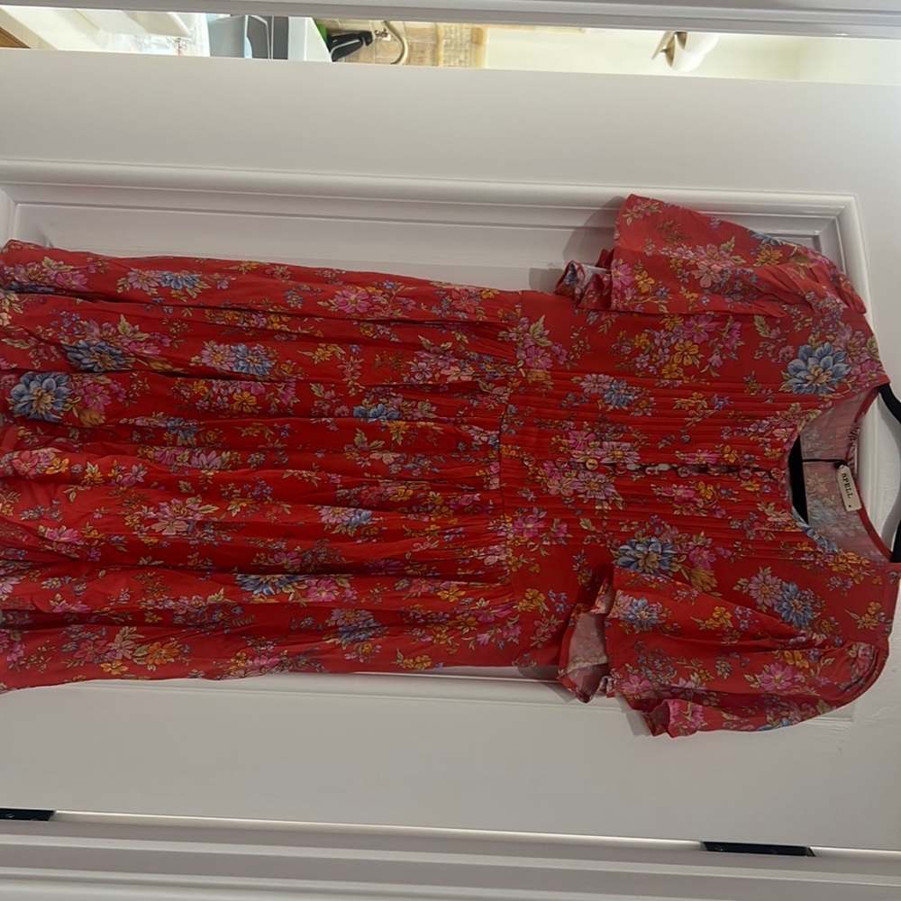 Spell meadowland flutter sleeve midi dress